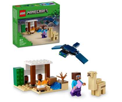 Klocki LEGO® LEGO Minecraft 21251 Pustynna wyprawa Steve’a